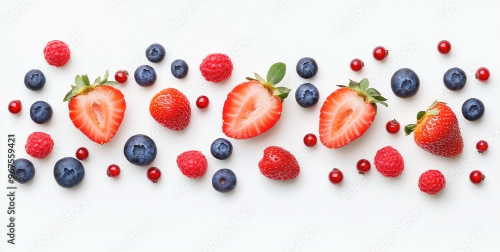 Summer Berry Delight: A Colorful Arrangement of Fresh Berries Summer Berry Delight: A Colorful Arrangement of Fresh Berries
