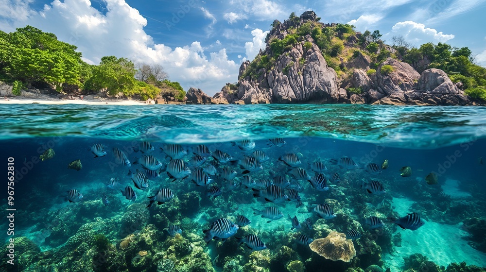 Sail Rock, Twin Rocks, White Rock, and Chumpon Pinnacle in Koh Tao are home to diverse and abundant marine life, including schools of fusiliers, barracudas, jacks, snappers, trevally, and batfish. Sail Rock, Twin Rocks, White Rock, and Chumpon Pinnacle in Koh Tao are home to diverse and abundant marine life, including schools of fusiliers, barracudas, jacks, snappers, trevally, and batfish.