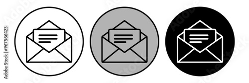 e-mail icons set. vector illustration