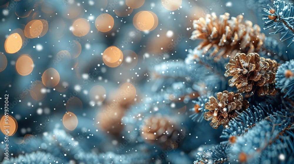 A New Year's background with a harmonious combination of blue background A New Year's background with a harmonious combination of blue background