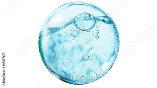 Clear water bubbles isolated photo png