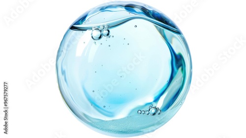 Obraz na płótnie Clear water bubbles isolated photo png w salonie