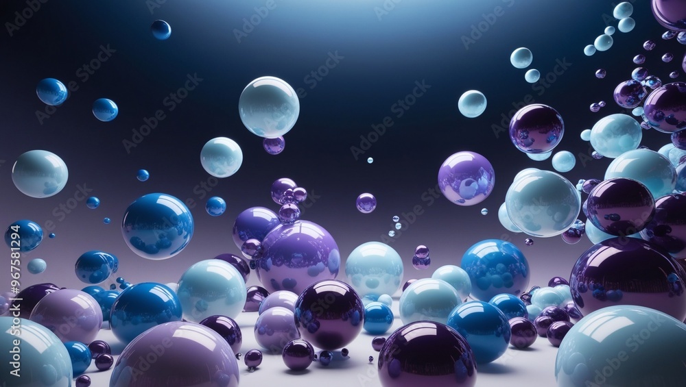 purple glass balls on a black background purple glass balls on a black background