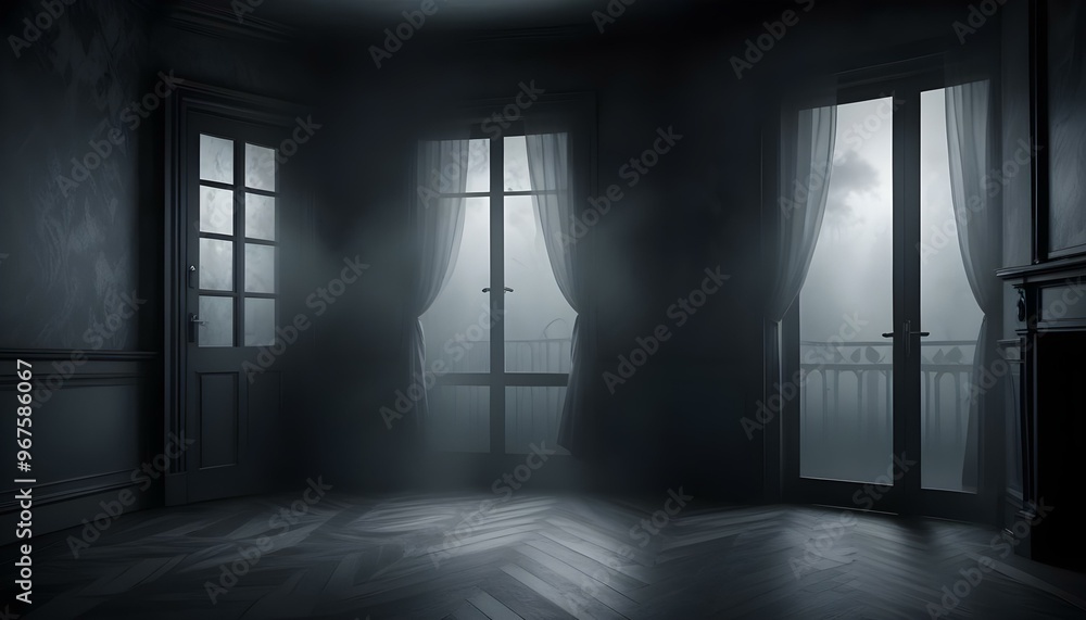 Photo interior modern design room 3d illustration; Photo interior modern design room 3d illustration;