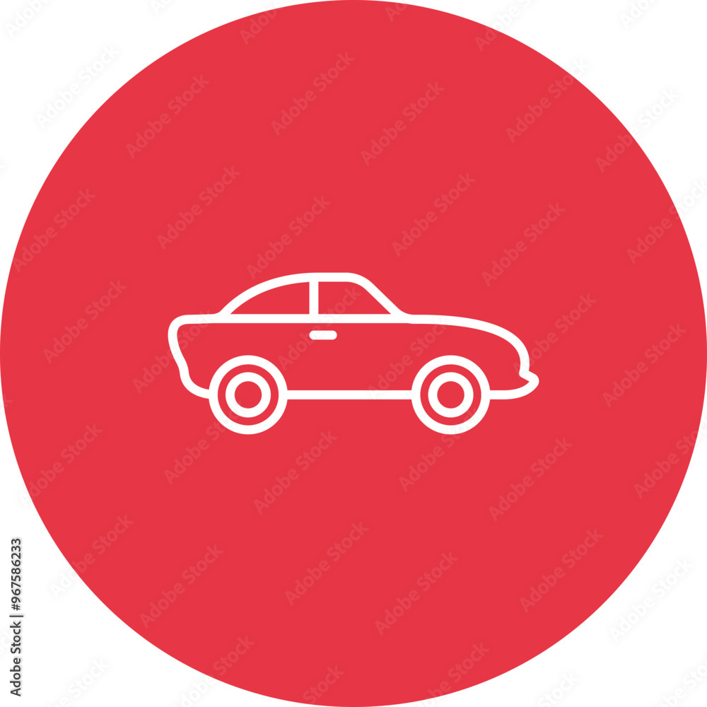 Car line circle icon Car line circle icon