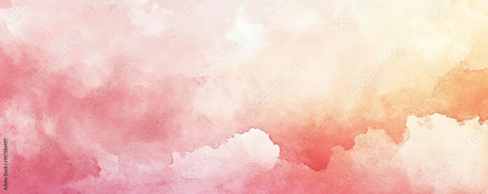 Obraz premium A soft, dreamy texture of pink and orange clouds blending seamlessly, perfect for backgrounds and artistic designs.