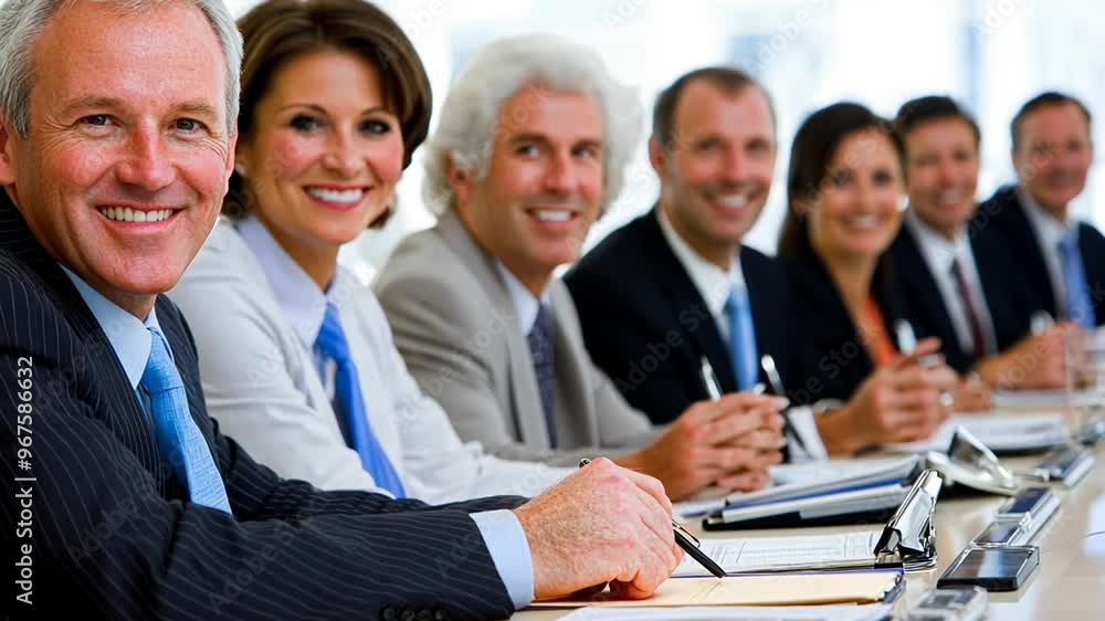 Executive Meeting in a Modern Conference Room Generative AI Executive Meeting in a Modern Conference Room Generative AI