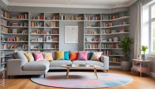 Wallpaper Mural Photo interior modern design room 3d illustration; Torontodigital.ca