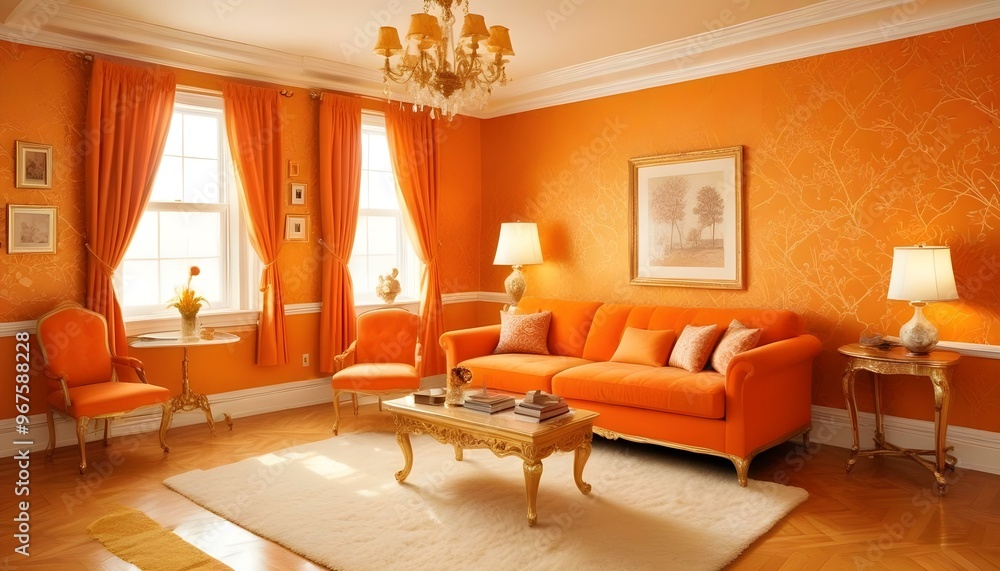 Photo interior modern design room 3d illustration; Photo interior modern design room 3d illustration;