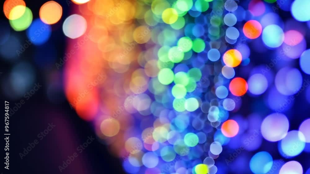 Vibrant Bokeh Lights Illuminate a Festive Night Generative AI Vibrant Bokeh Lights Illuminate a Festive Night Generative AI