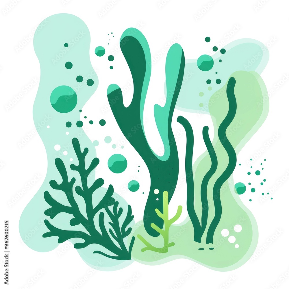 Green Coral Reefs Underwater Ocean Painting Png. Green Coral Reefs Underwater Ocean Painting Png.