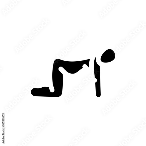 cat cow stretch pregnant fitness glyph icon vector. cat cow stretch pregnant fitness sign. isolated symbol illustration