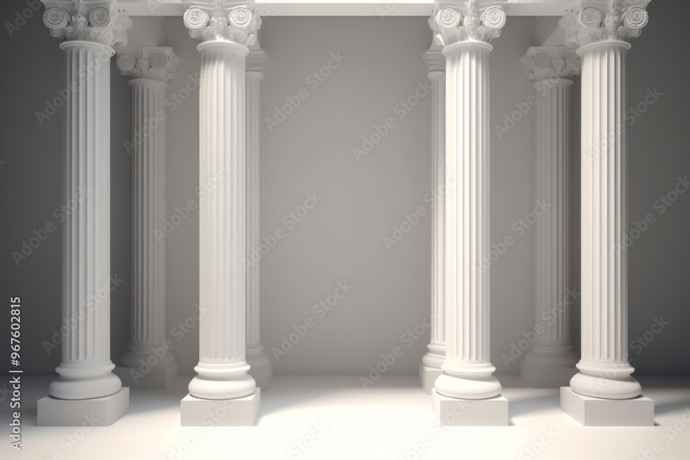 White Classic Columns Architectural Design White Classic Columns Architectural Design
