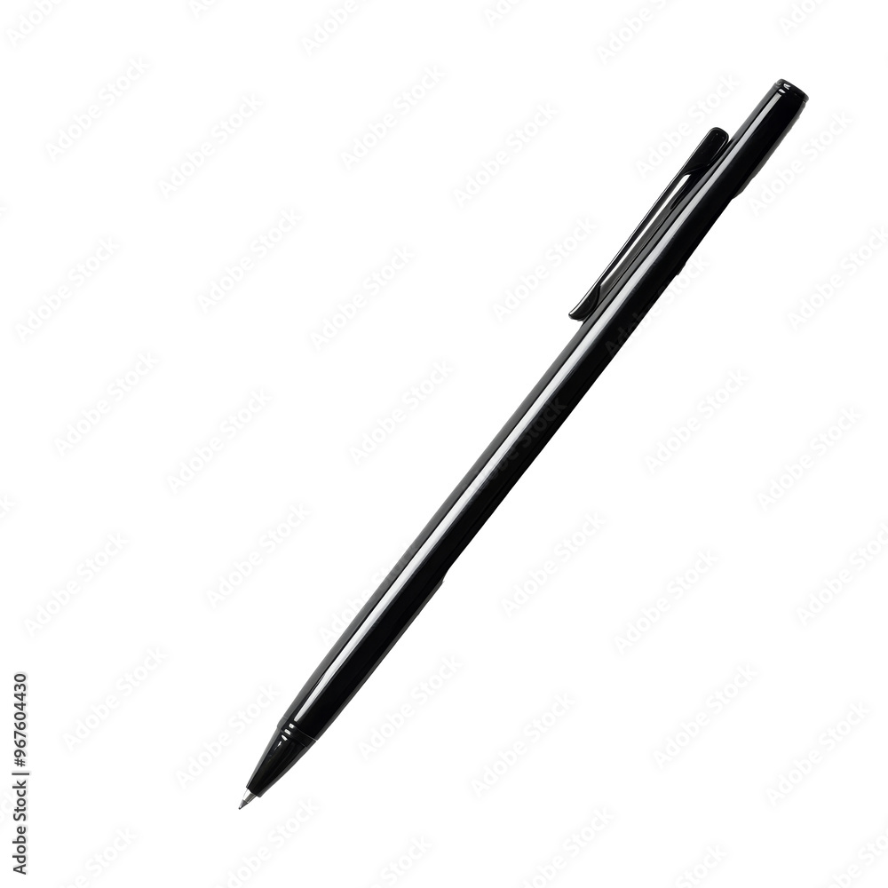 Black pen on white background, cut out transparent Black pen on white background, cut out transparent