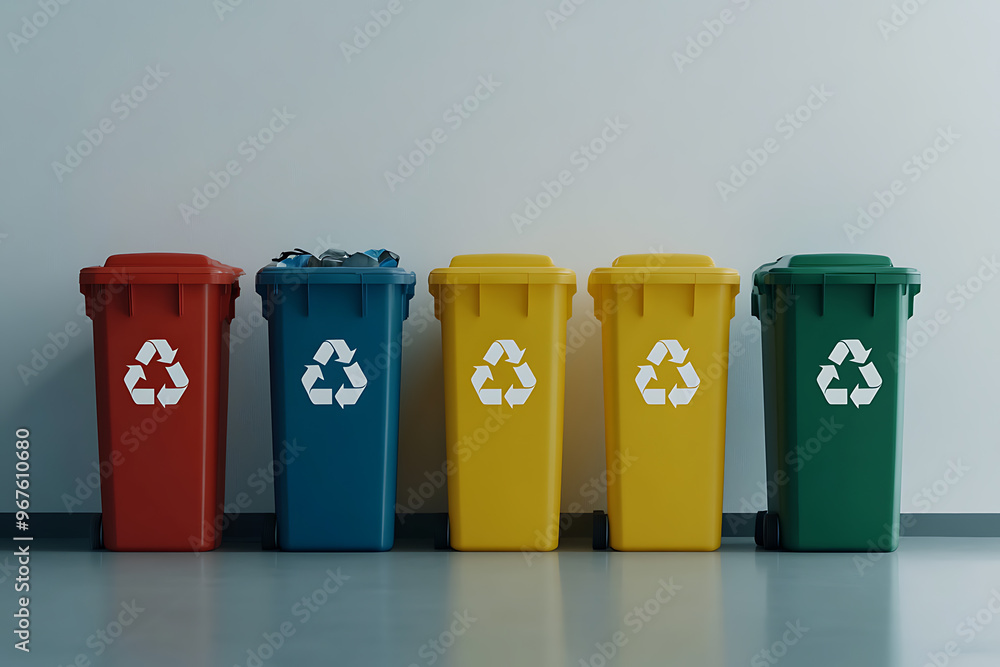 waste sorting, emphasizing environmental responsibility and sustainability. The design features clear, minimalistic symbols for recycling and separating waste, promoting eco-friendly practices waste sorting, emphasizing environmental responsibility and sustainability. The design features clear, minimalistic symbols for recycling and separating waste, promoting eco-friendly practices