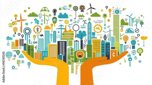 Corporate social responsibility focused on sustainability initiatives and ethical business practices