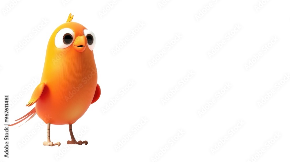 Cute Bird 3D Character Isolated on Png Background. Cute Bird 3D Character Isolated on Png Background.