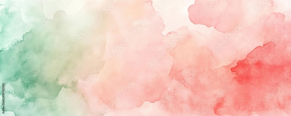 A beautiful watercolor background blending soft red and green hues, perfect for artistic projects, invitations, or website designs. A beautiful watercolor background blending soft red and green hues, perfect for artistic projects, invitations, or website designs.