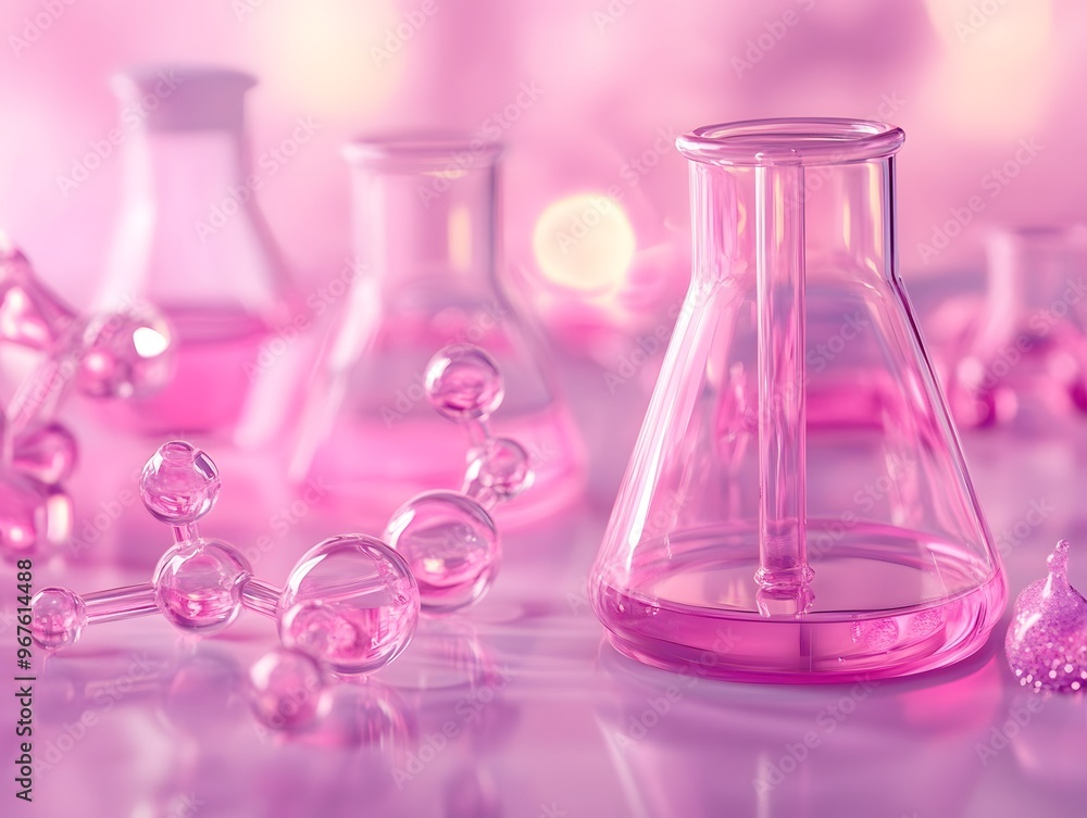 Pink science background Pink science background