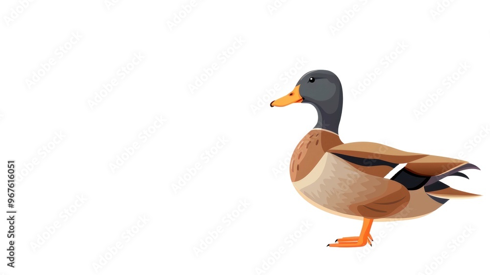 Mallard Duck Isolated on Png Background. Mallard Duck Isolated on Png Background.