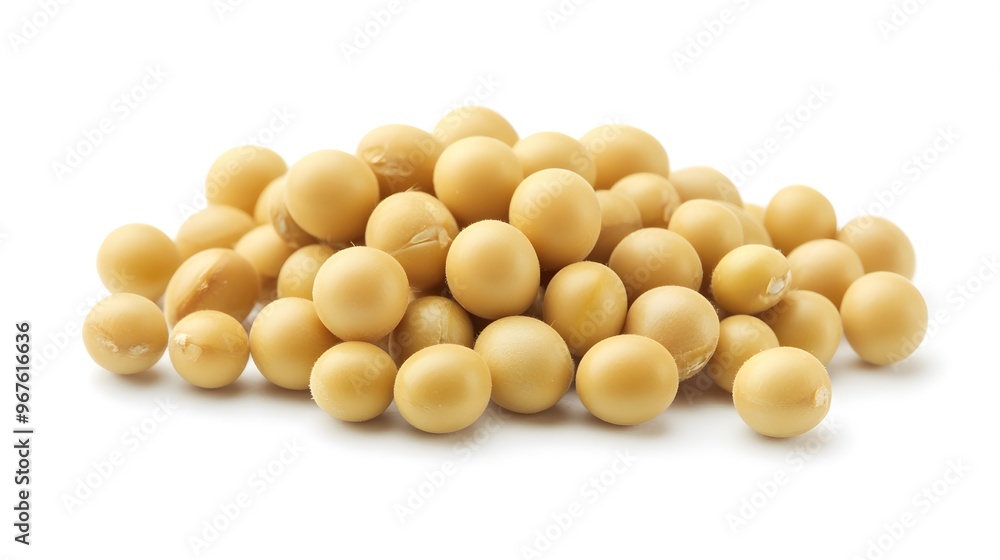 soybeans seeds isolated on white background soybeans seeds isolated on white background