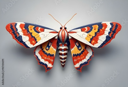 Butterfly realistic isolated