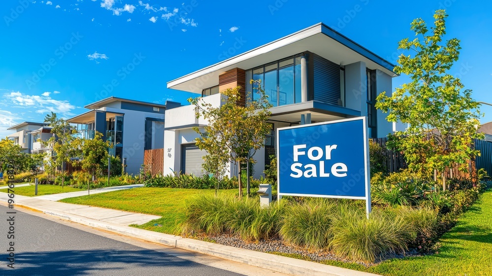 Modern Home For Sale with Curb Appeal and Lush Landscaping