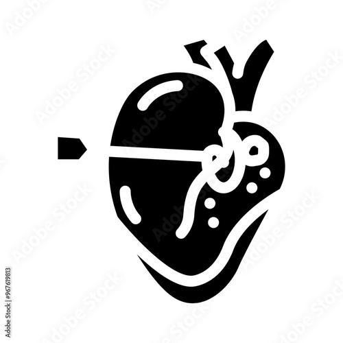 ablation surgery glyph icon vector. ablation surgery sign. isolated symbol illustration