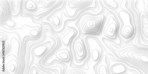  Vector topo map seamless wave topography map pattern camping grid cartography diagram black and white geometric carve wave line. abstract landscape topography line map wavy texture design background