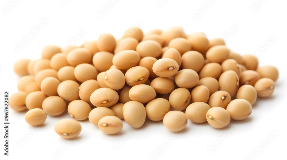 soybeans seeds isolated on white background soybeans seeds isolated on white background