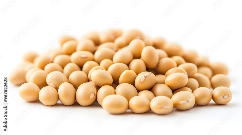 soybeans seeds isolated on white background soybeans seeds isolated on white background