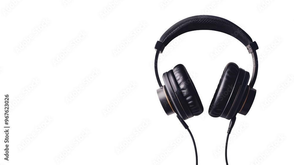 Headphone Isolated PNG in Black Color. Headphone Isolated PNG in Black Color.