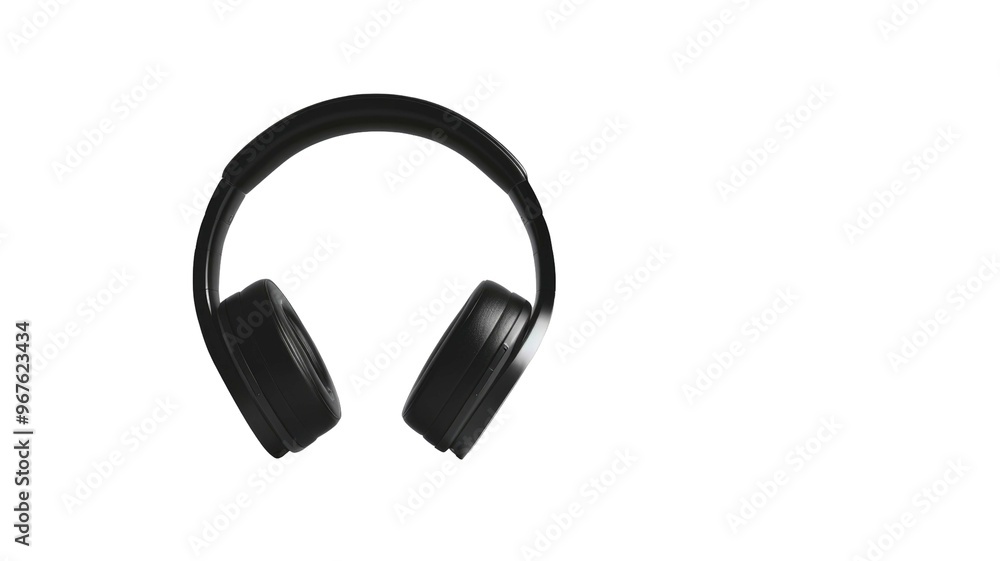 Wireless Headphone Element PNG in Black Color. Wireless Headphone Element PNG in Black Color.