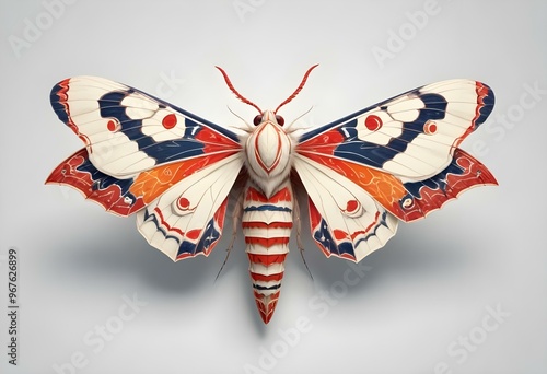 Butterfly realistic isolated