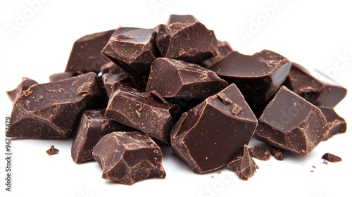 A handful of dark chocolate pieces, known for their antioxidants that enhance memory and focus.