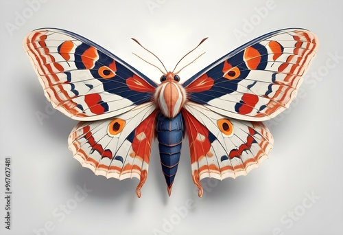 Butterfly realistic isolated