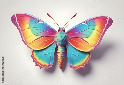 Butterfly realistic isolated