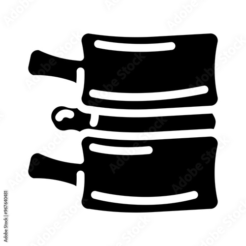 discectomy surgery glyph icon vector. discectomy surgery sign. isolated symbol illustration