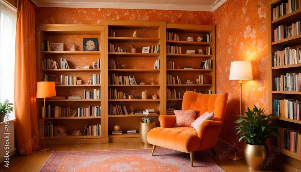 Photo interior modern design room 3d illustration; Photo interior modern design room 3d illustration;