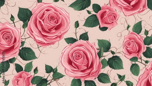 roses pattern