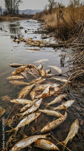 Mass fish die offs in warming lakes and rivers, aquatic life struggling to survive in altered temperatures