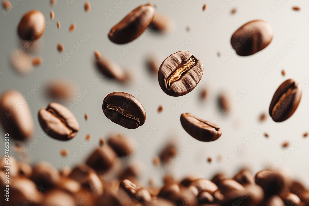 coffee beans falling in motion coffee beans falling in motion