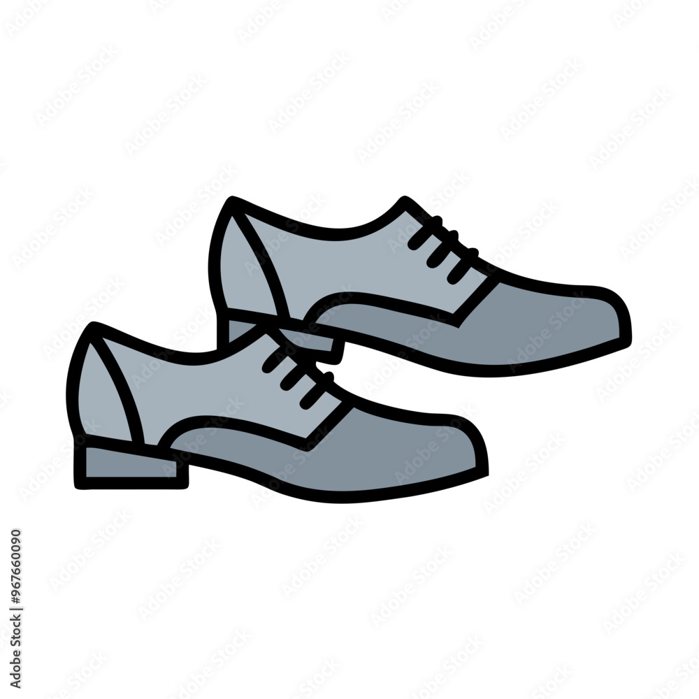Gray formal shoes illustration, minimalist business footwear design
Gray formal shoes illustration, minimalist business footwear design
