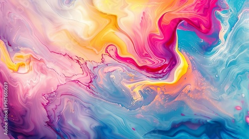 Abstract Colorful Liquid Background