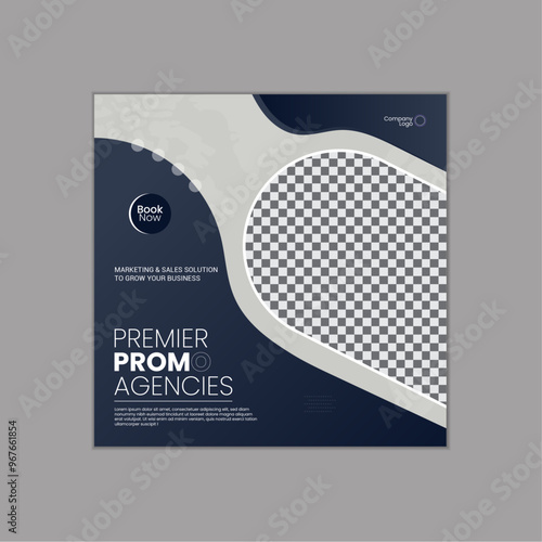 Unique premier promoting agencies social media post design