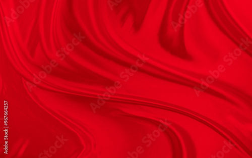 Black red satin dark fabric texture luxurious shiny that is abstract silk cloth background with patterns soft waves blur beautiful.