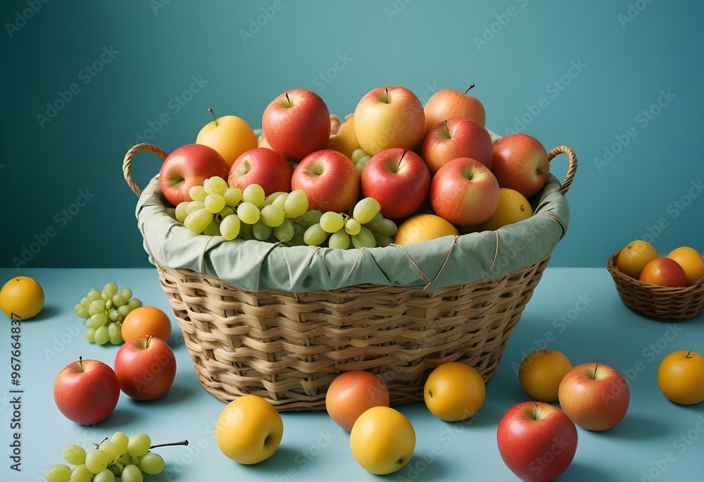 Freshness and variety of healthy fruits on wooden table generated by artificial intelligence Freshness and variety of healthy fruits on wooden table generated by artificial intelligence