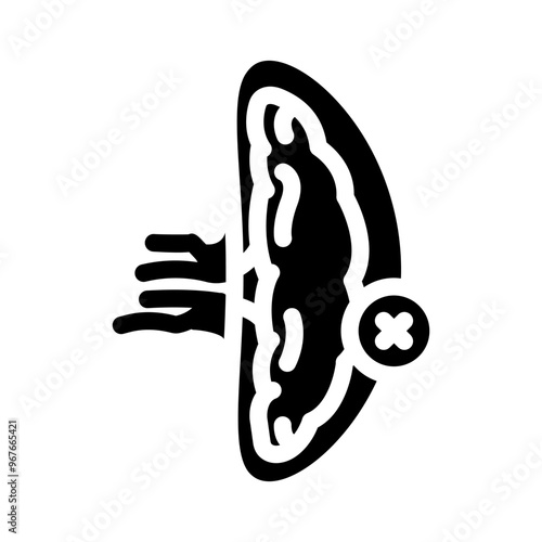 splenectomy surgery glyph icon vector. splenectomy surgery sign. isolated symbol illustration photo