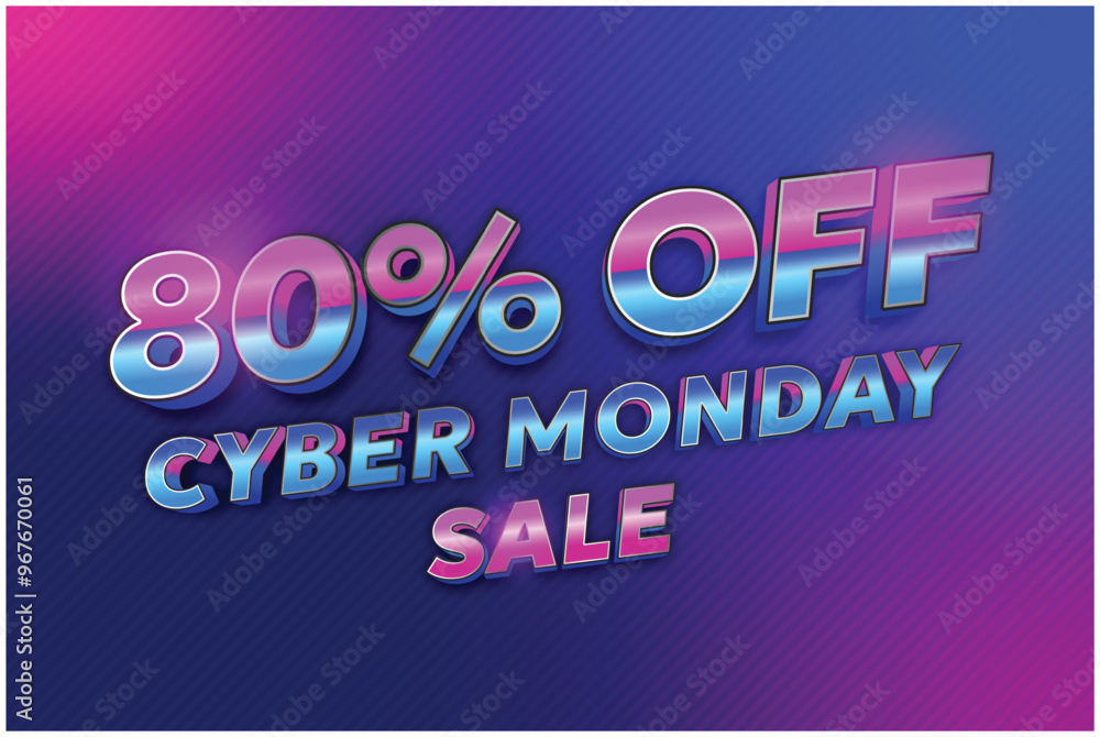 Cyber Monday Sale editable text effect template Cyber Monday Sale editable text effect template