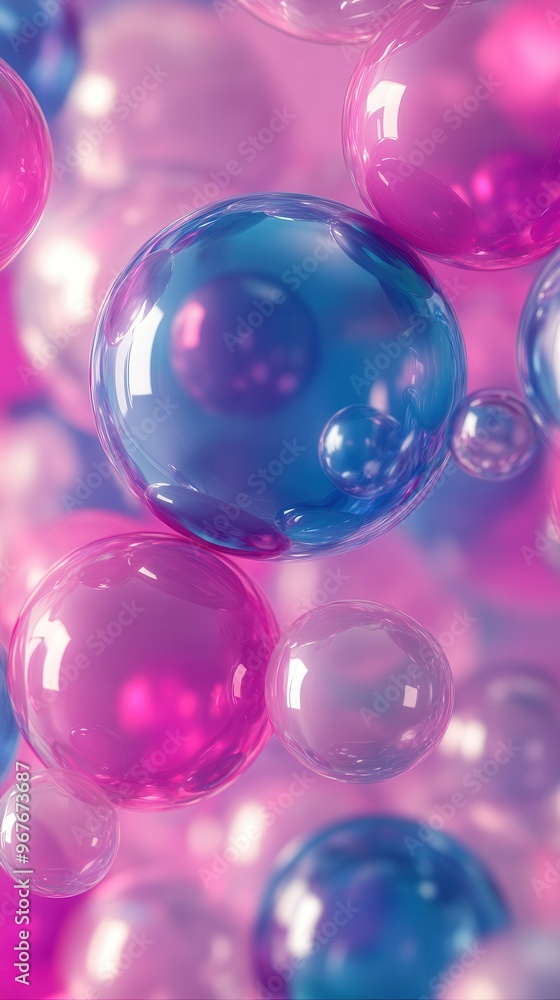 Colorful bubbles in vibrant shades of pink and blue create an abstract and playful atmosphere, perfect for playful designs. Colorful bubbles in vibrant shades of pink and blue create an abstract and playful atmosphere, perfect for playful designs.